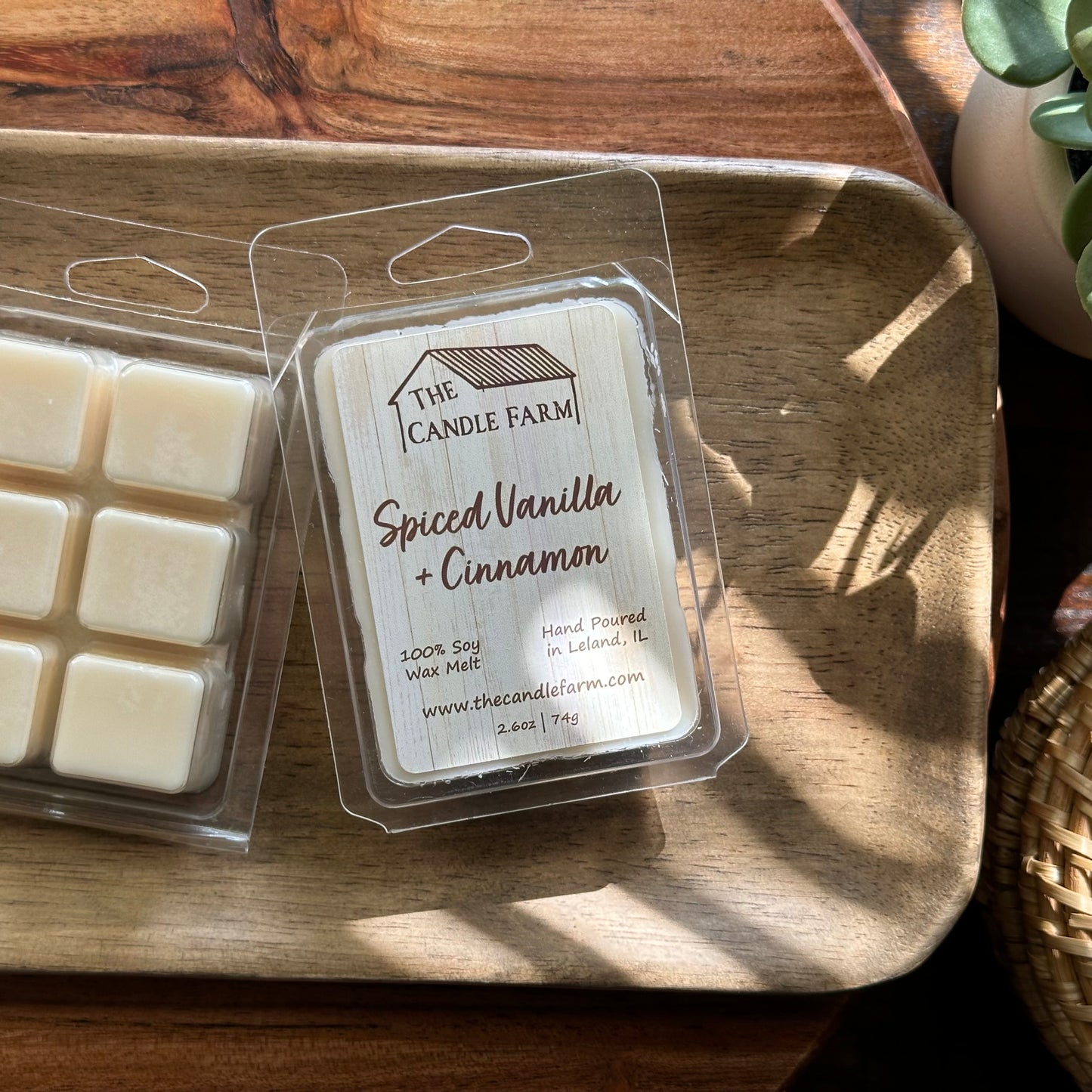 Spiced Vanilla + Cinnamon wax melt