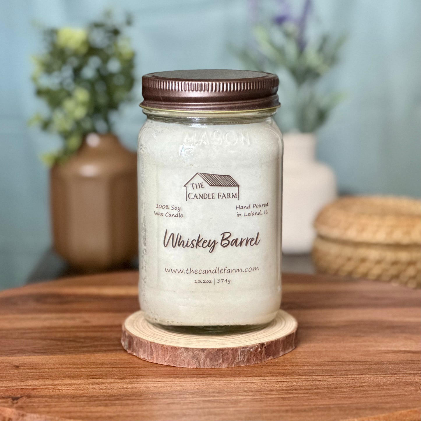 Whiskey Barrel 16 oz candle