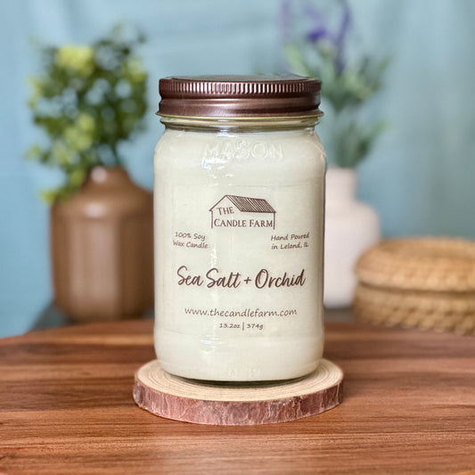 Sea Salt + Orchid 16 oz candle