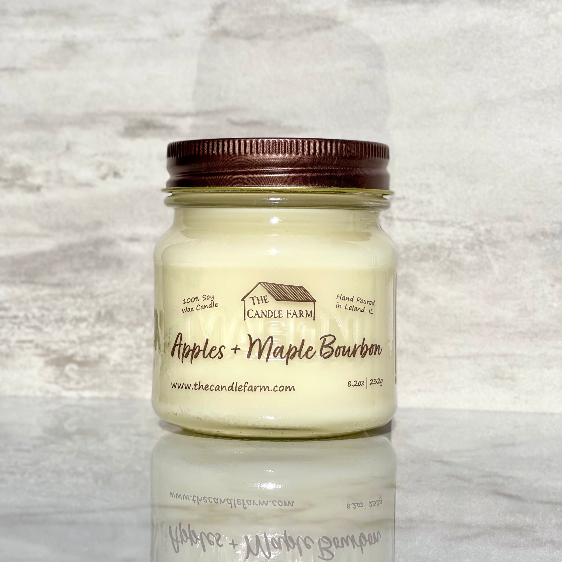 Apples + Maple Bourbon 8 oz candle