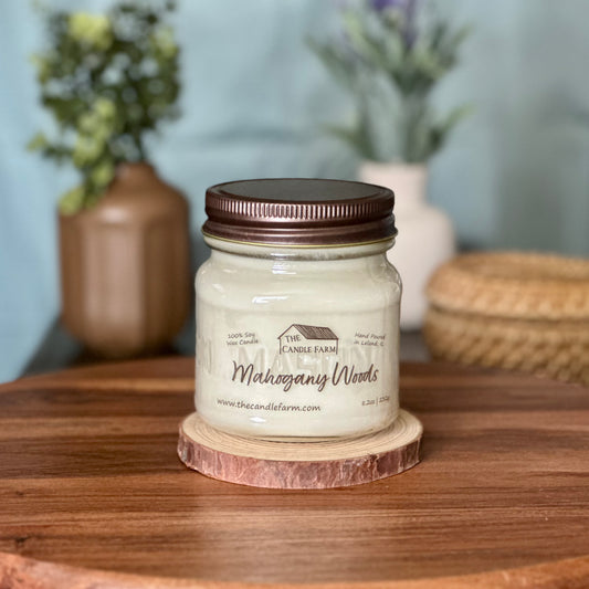 Mahogany Woods 8 oz candle