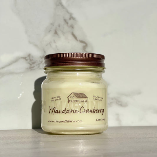 Mandarin Cranberry 8 oz candle