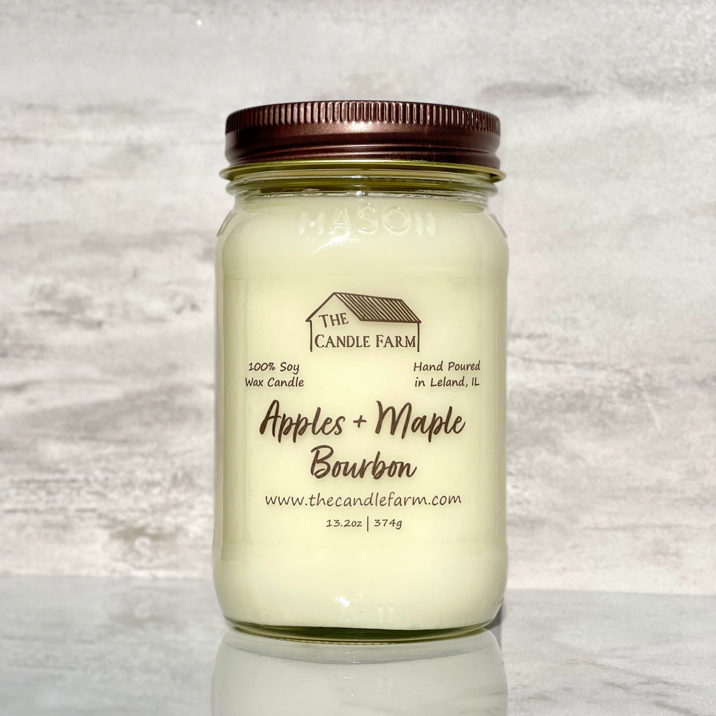 Apples + Maple Bourbon 16 oz candle
