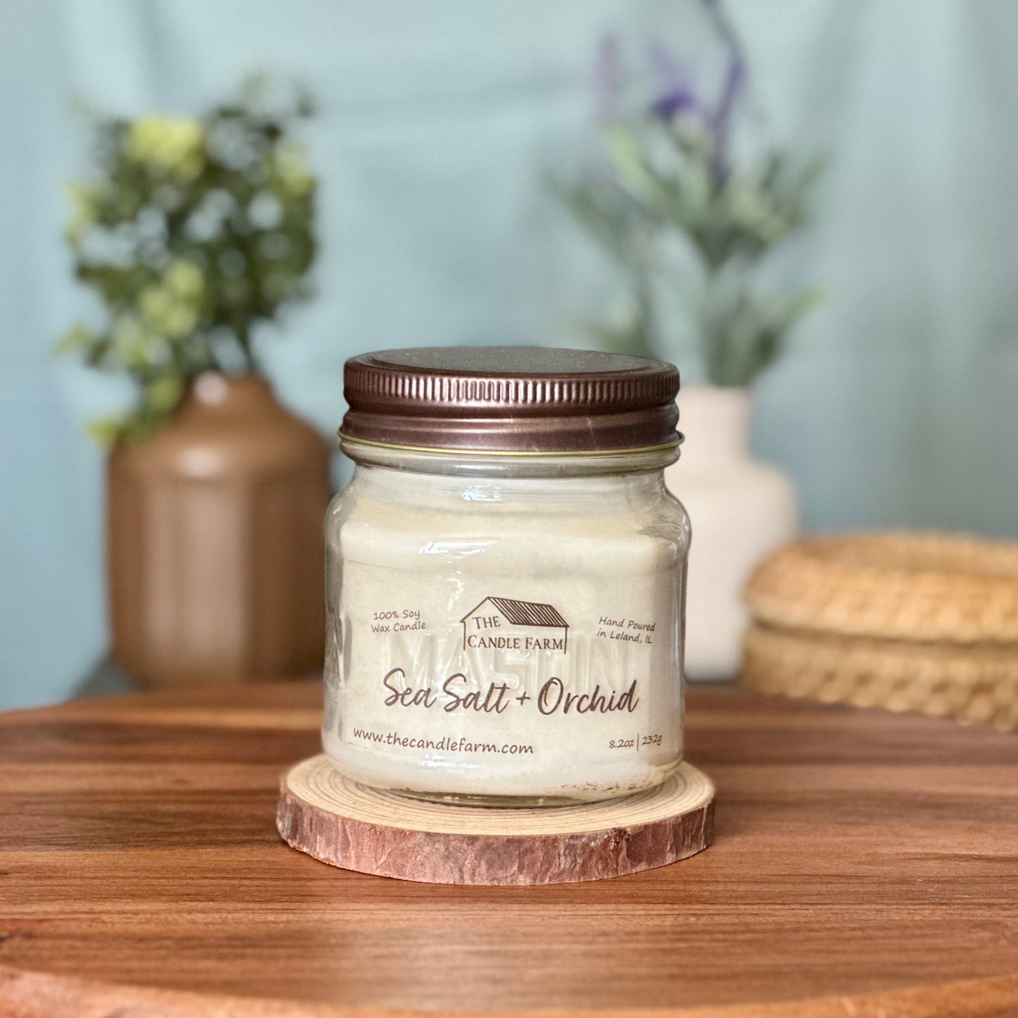 Sea Salt + Orchid 8 oz candle